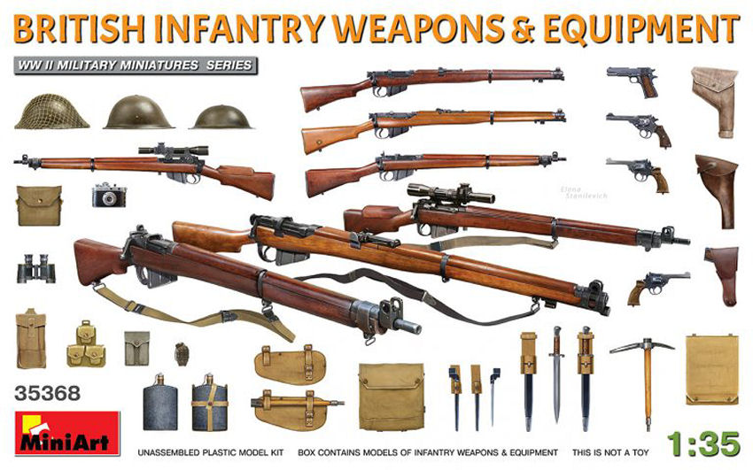 British Infantry Weapons & Equipment Kit 1:35 DS Modellismo British Infantry Weapons scala 1:35