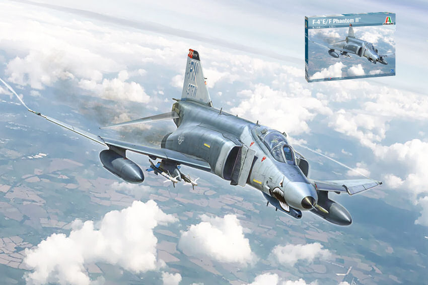 F-4E/F Phantom II Kit 1:72 DS Modellismo F-4E/F Phantom II Kit scala 1:72 Italeri
