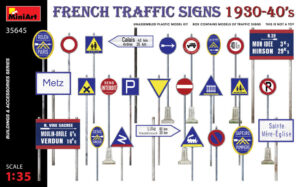 French Traffic Signs 1930-40s Kit scala 1:35
