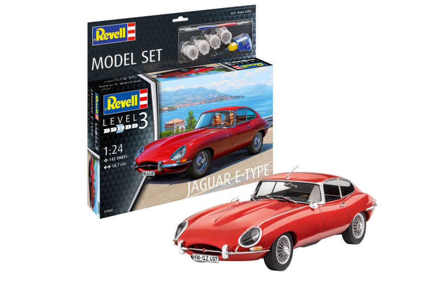 Jaguar E-Type Model Set Kit 1:24 DS Modellismo Jaguar E-Type Model Set Kit scala 1:24