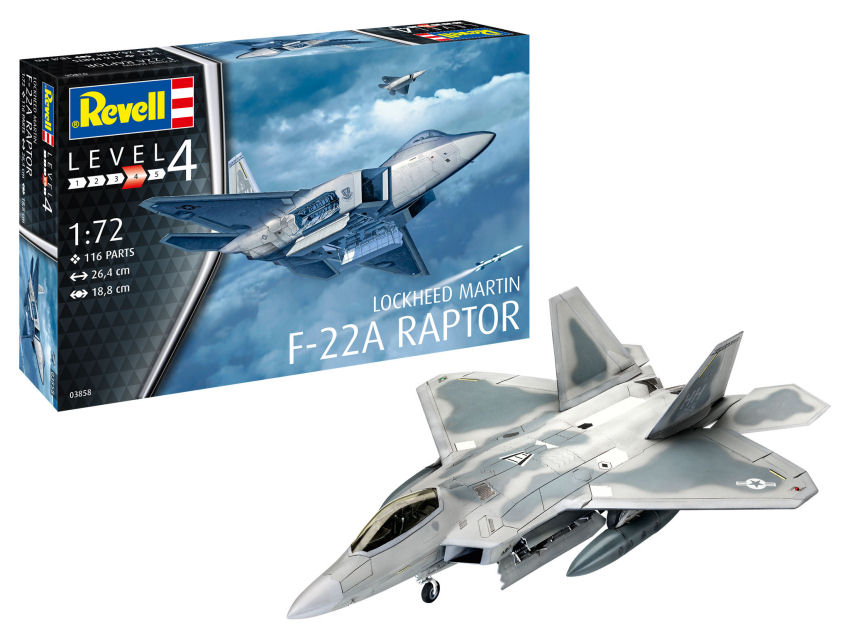 Lockheed Martin F-22A Raptor Kit 1:72 DS Modellismo Lockheed Martin F-22A Raptor Kit scala 1:72