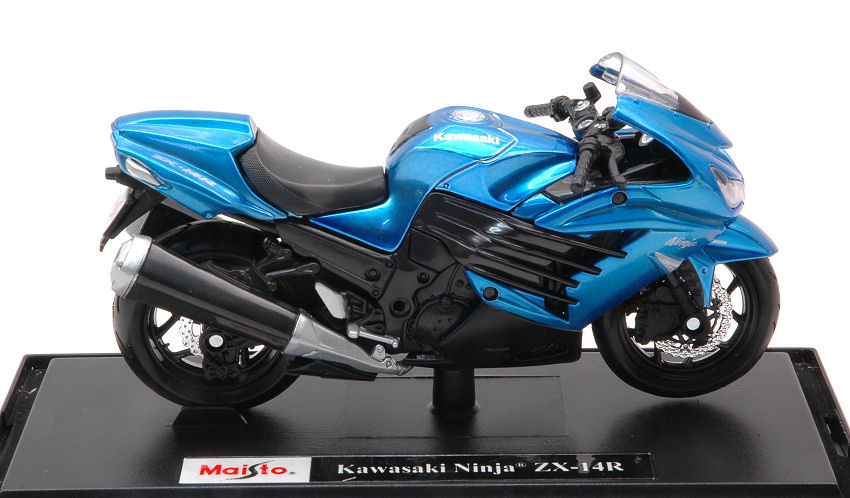 Kawasaki Ninja ZX-14R Metallic Blue Maisto 1:18 DS Modellismo Kawasaki Ninja ZX-14R Metallic scala 1:18