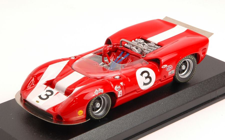 Lola T70 MK.2 N.3 Winner Can-Am ST.Jovite 1966 J.Surtees 1:43 DS Modellismo Lola T70 MK.2 Winner Can-Am scala 1:43