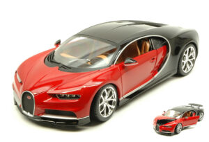 Bugatti Chiron 2016 Red/Black scala 1:18