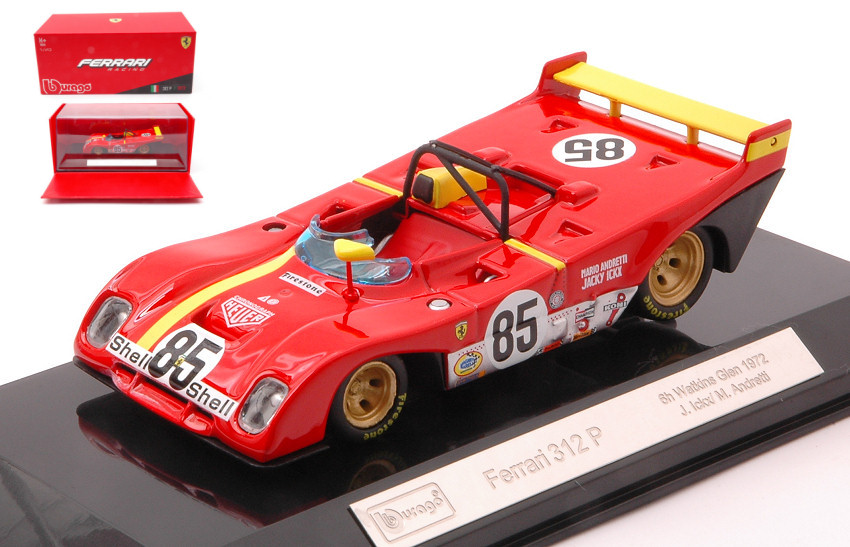 Ferrari 312PB N.85 Winner 6h Watkins Glen 1972 Ickx-Andretti 1:43 DS Modellismo Ferrari 312PB Winner 6h Watkins scala 1:43