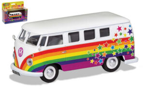VW Campervan Peace Love Wishes scala 1:43