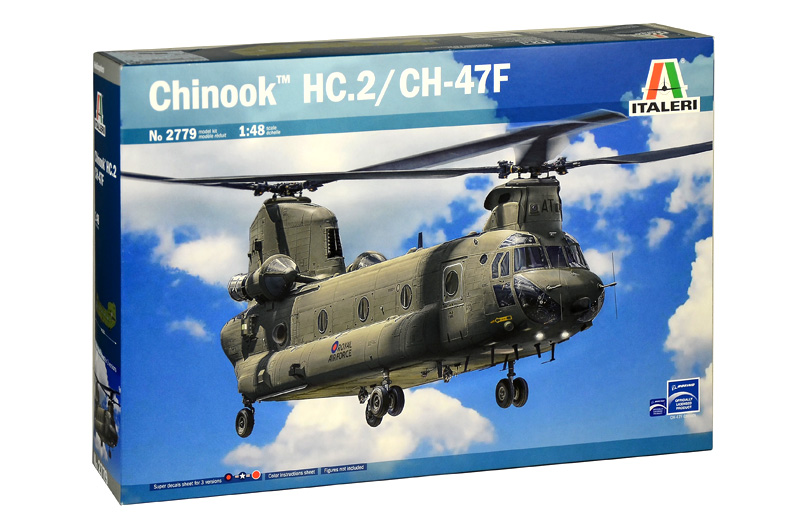 Chinook HC.2 CH-47F Kit 1:48 DS Modellismo Chinook HC.2 CH-47F Kit scala 1:48 Italeri