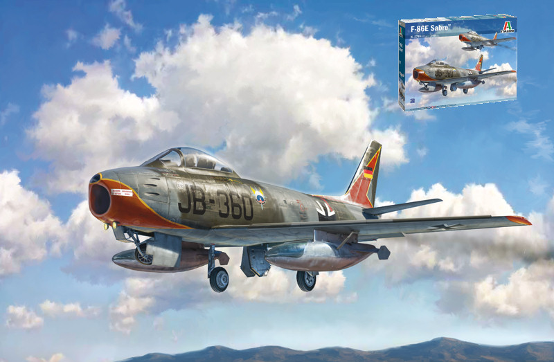 F-86E Sabre Kit 1:48 DS Modellismo F-86E Sabre Kit scala 1:48 Italeri