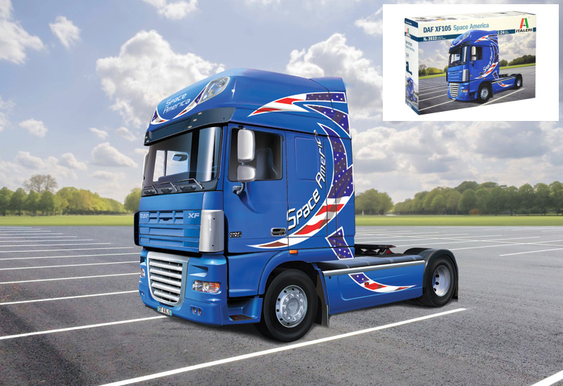 Daf XF-105 "Space America" Kit 1:24 DS Modellismo Daf XF-105 "Space America" Kit scala 1:24