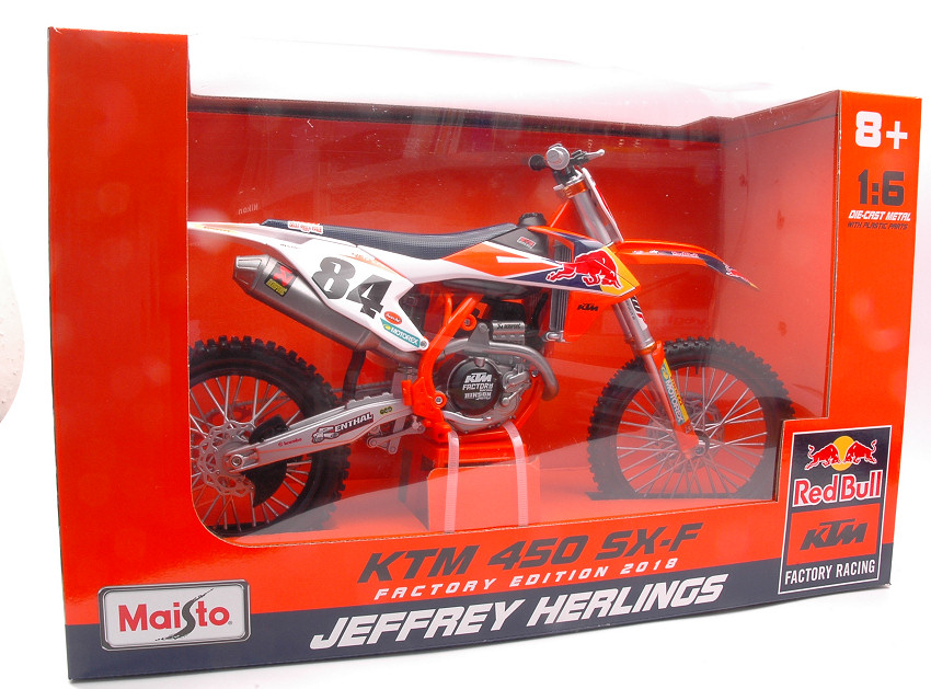 KTM 450 SX-F N.84 JEFFREY HERLINGS Maisto 1:6 DS Modellismo Ktm 450 Sx-F Jeffrey Herlings scala 1:6