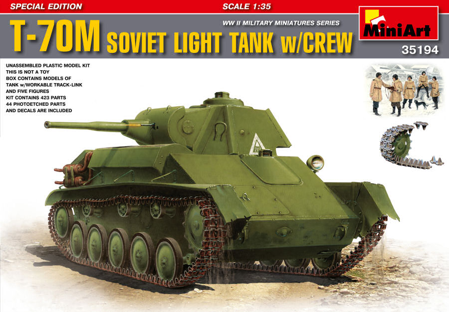 T-70 Soviet Light Tank Kit 1:35 DS Modellismo T-70 Soviet Light Tank Kit scala 1:35