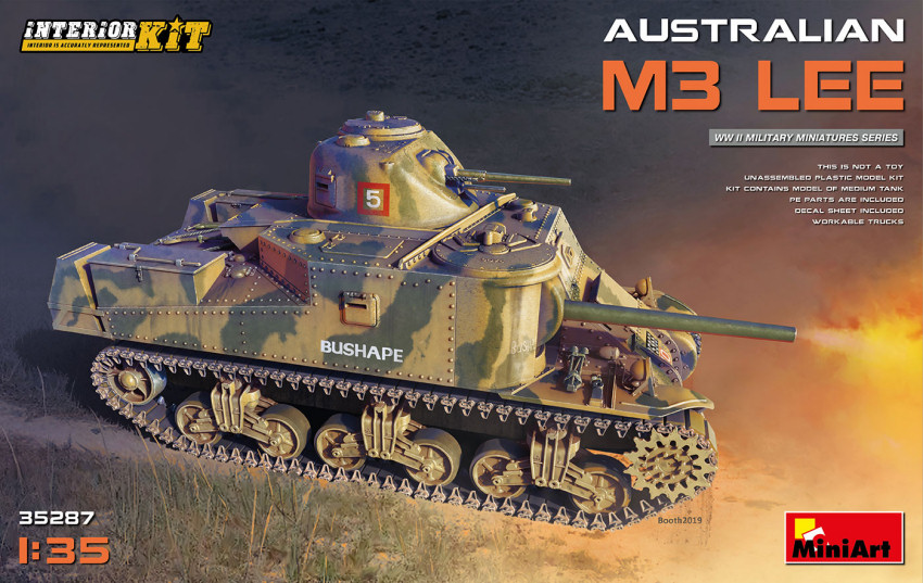 Australian M3 Lee Interior Kit 1:35 DS Modellismo Australian M3 Lee Interior Kit scala 1:35