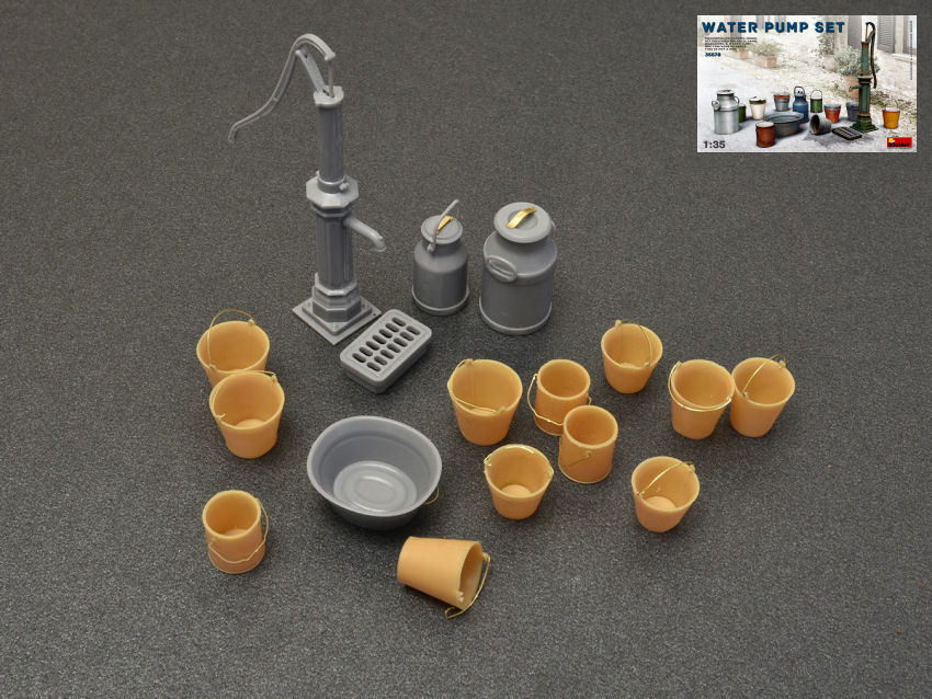 Water Pump Set Kit 1:35 DS Modellismo Water Pump Set Kit scala 1:35 Miniart