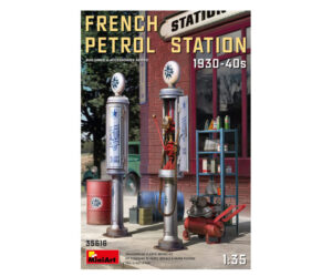 French Petrol Station 1930-40S scala 1:35