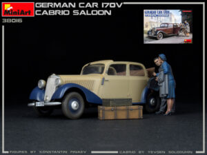 German Car 170V Cabrio Saloon Kit scala 1:35