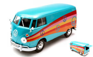 VW Type 2 1965 Delivery Van Peace scala 1:24