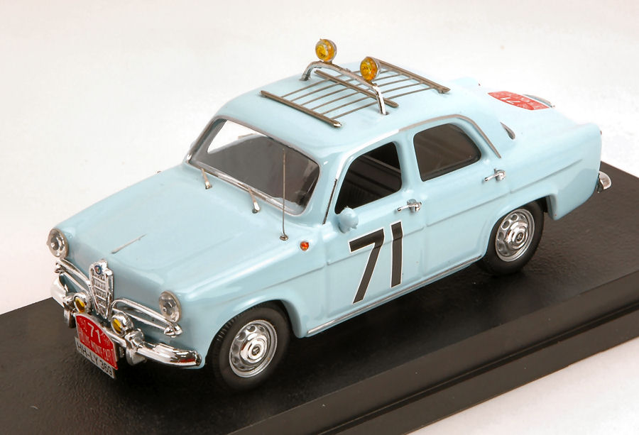 Alfa Romeo Giulietta TI N.71 R.Monte Carlo 1960 Loffler-Johansson DS Modellismo Alfa Romeo Giulietta Ti R.Monte scala 1:43