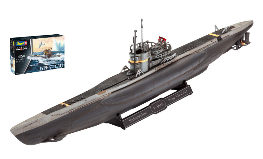 German Submarine Type VII C/41 Kit 1:350 DS Modellismo German Submarine Type VII C/41 scala 1:350