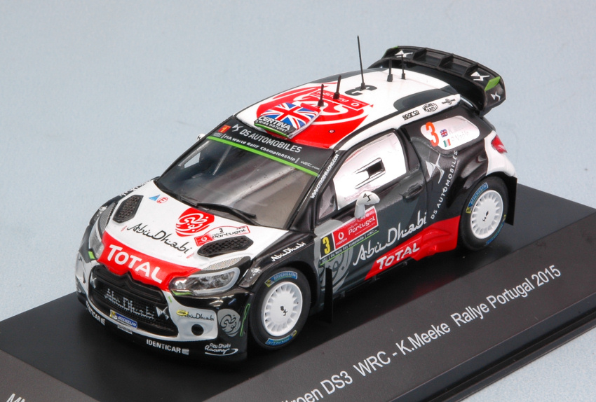Citroen DS3 R5 N.3 4th Rally Portugal 2015 K.Meeke-P.Nagle DS Modellismo Citroen DS3 R5 4th Rally Portugal scala 1:43