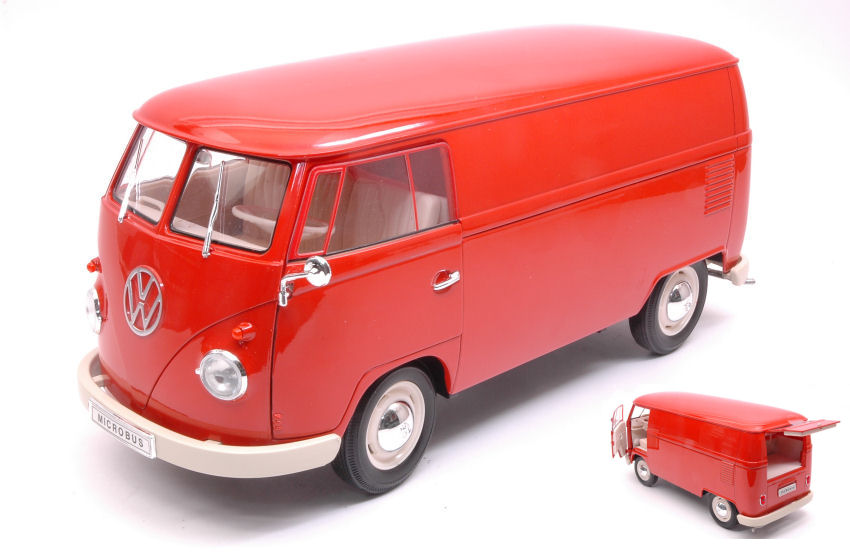 VW T1 Bus 1963 Panel Van Red 1:18 DS Modellismo VW T1 Bus 1963 Panel Van Red scala 1:18