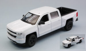 Chevrolet Silverado 2017 White scala 1:24