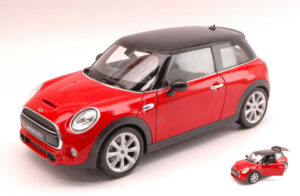Mini Hatch 2014 Red W/Black Roof scala 1:18