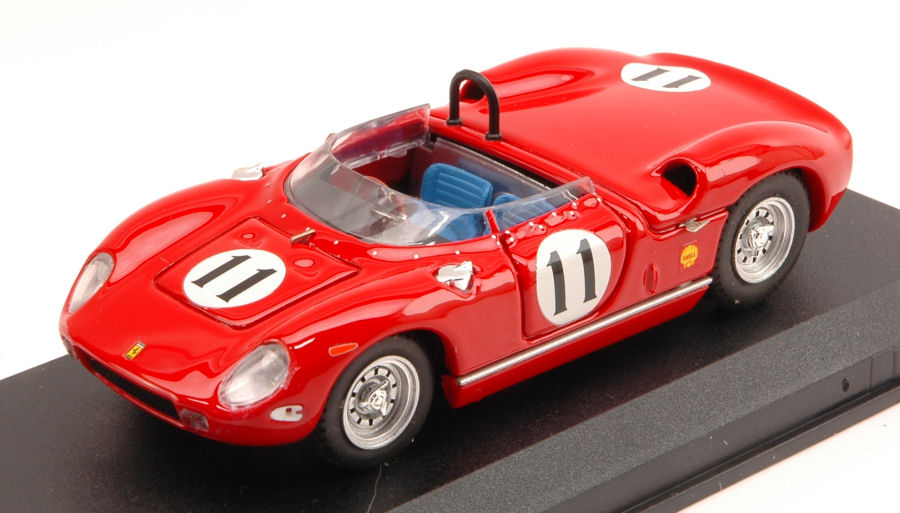 Ferrari 250 P N.11 4th 200 Mile Riverside 1963 J.Surtees 1:43 DS Modellismo Ferrari 250 P 4th 200 Mile scala 1:43