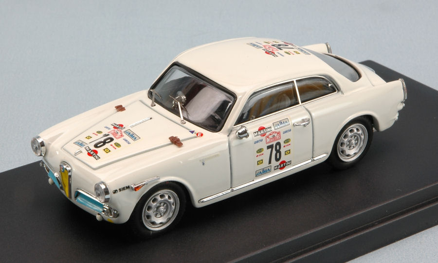 Alfa Romeo Giulietta 2moT N.78 Montecarlo-Sestriere 1987 TESS.-MOLL.1:43 DS Modellismo Alfa Romeo Giulietta 2moT scala 1:43