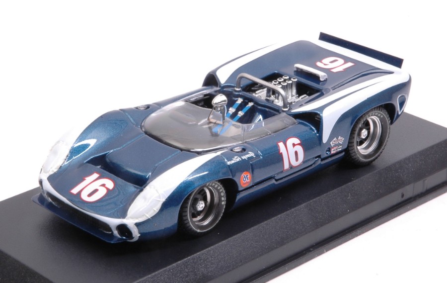 Lola T70 Spyder N.16 6th Can-Am Riverside 1967 G.Follmer 1:43 DS Modellismo Lola T70 Spyder 6th Can-Am scala 1:43
