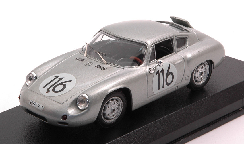 Porsche Abarth N.116 6th Targa Florio 1960 Linge-Strahle-Lissmann 1:43 DS Modellismo Porsche Abarth 6th Targa Florio scala 1:43