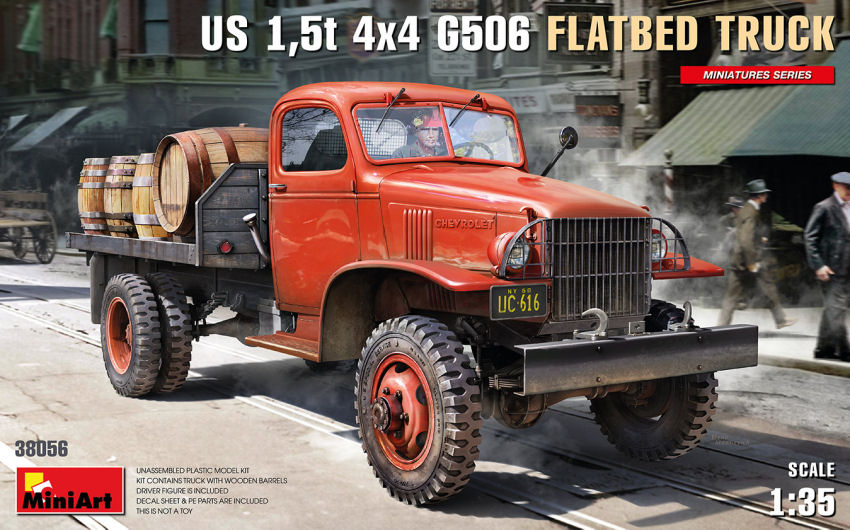 US 1,5 t 4x4 G506 Flatbed Truck Kit 1:35 DS Modellismo Us 1,5 t 4x4 G506 Flatbed Truck scala 1:35