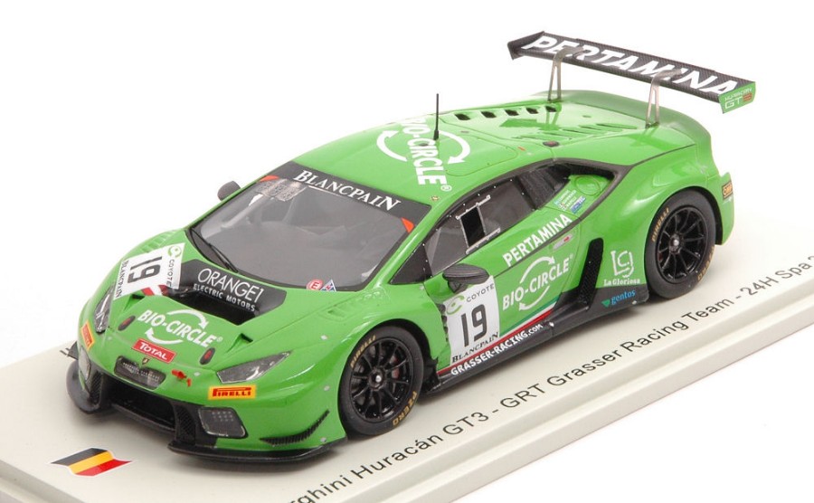Lamborghini Huracan GT3 N.19 24 H Spa 2018 Gianmaria-Mapelli-P.Companc DS Modellismo Lamborghini Huracan GT3 24 H Spa scala 1:43