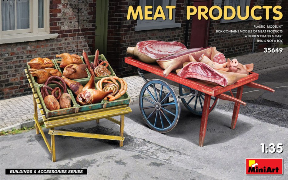Meat Products (Carne Assortita) Kit 1:35 DS Modellismo Meat Products Kit scala 1:35 Miniart