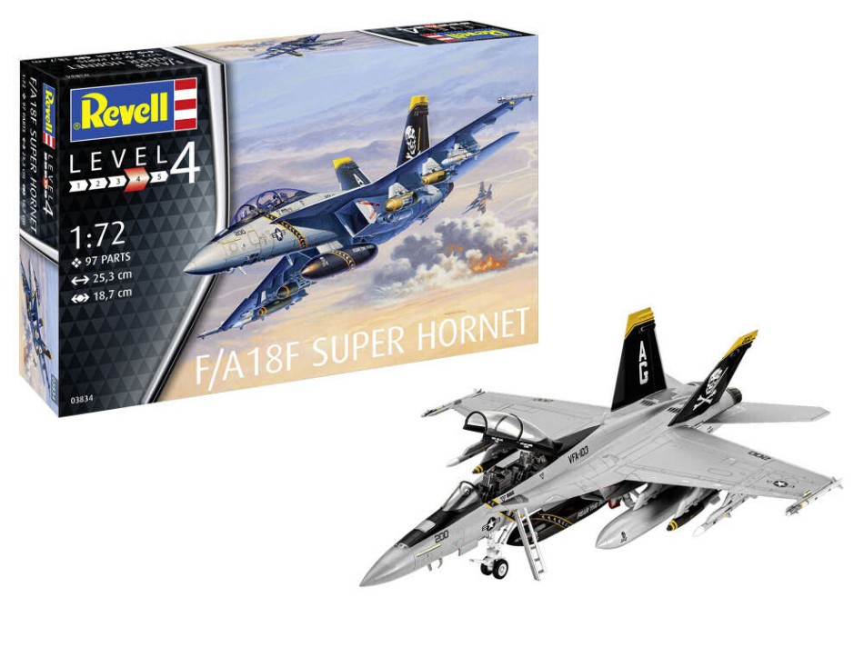 F/A-18F Super Hornet Model Set Kit 1:72 DS Modellismo F/A-18F Super Hornet Model Set scala 1:72