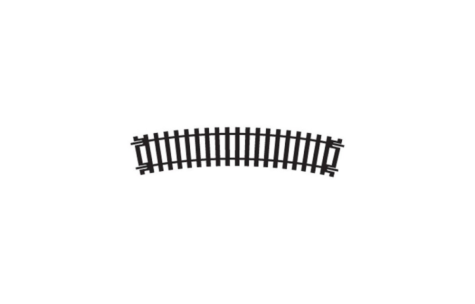 Binario Curvo Raggio 1 371 mm Arco 22,5° 1:87 Scala H0 DS Modellismo Binario Curvo Raggio 1 371 mm Arco scala H0