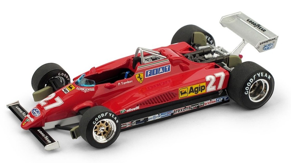 Ferrari 126 C2 Patrick Tambay 1982 N.27 2nd Italy GP 1:43 DS Modellismo Ferrari 126 C2 Patrick Tambay scala 1:43