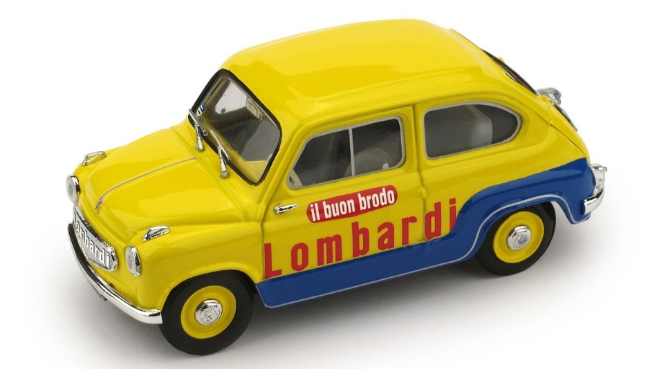 Fiat 600 1.a Serie Veicolo Commerciale Brodo Lombardi 1:43 DS Modellismo Fiat 600 1.a Serie Veicolo scala 1:43