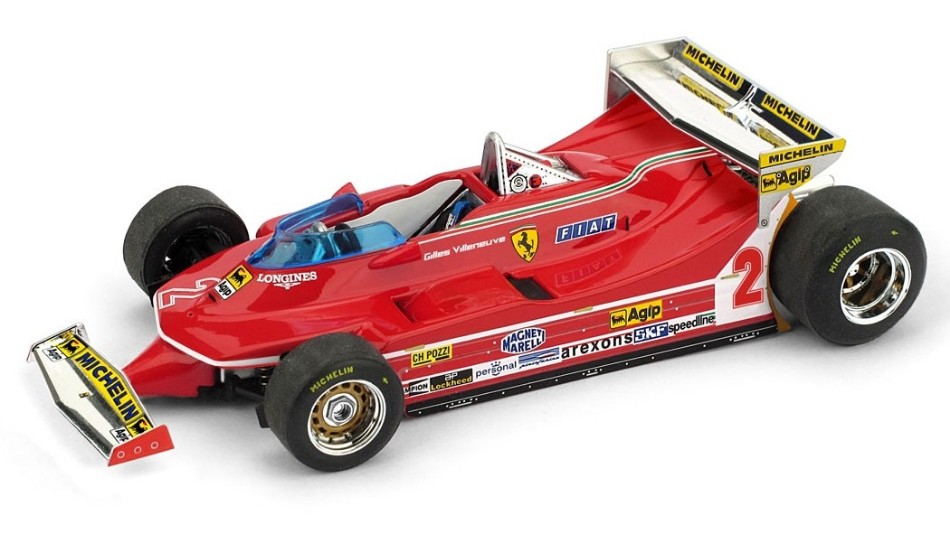 Ferrari 312 T5 Gilles Villeneuve 1980 N.2 5th Monaco GP 1:43 DS Modellismo Ferrari 312 T5 Gilles Villeneuve scala 1:43