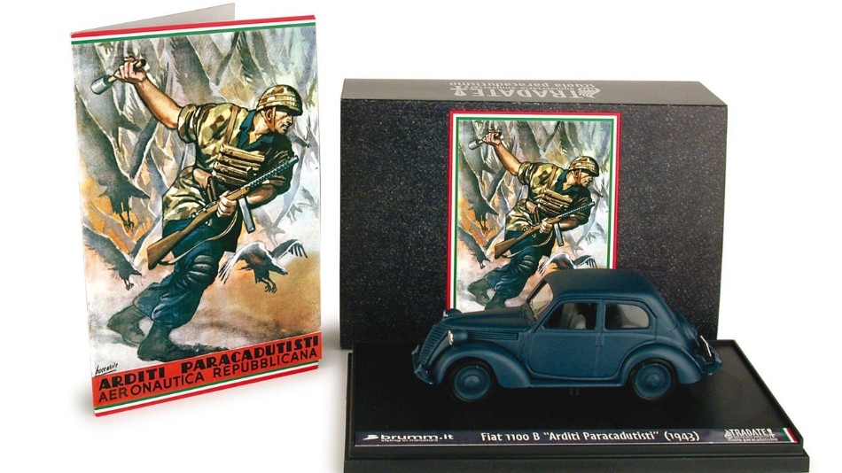 Fiat 1100 1959 60mo Anniversario Arditi Paracadutisti 1943-2003 1:43 DS Modellismo Fiat 1100 1959 60mo Anniversario scala 1:43