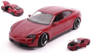 Porsche Taycan Turbo S Dark Red scala 1:24