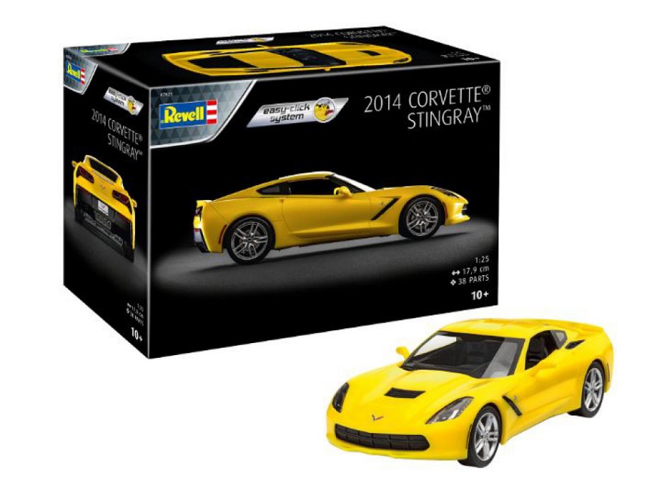 Corvette Stingray 2014 Easy-Click System Kit 1:24 DS Modellismo Corvette Stingray 2014 Easy-Click scala 1:24