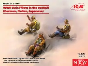 Axis Pilots in Cockpit Kit scala 1:32 ICM