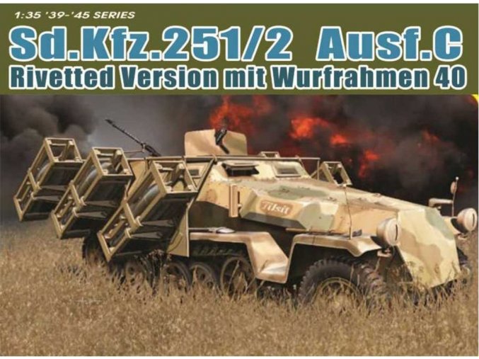 SD.KFZ.251/1 Ausf.C Rivetted Version Kit 1:35 DS Modellismo SD.KFZ.251/1 Ausf.C Rivetted Kit scala 1:35