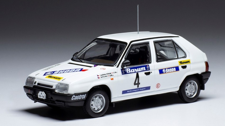 Skoda Favorit 136 L N.4 Rally Valasskaa Zima 1989 Krecek/Borivoj DS Modellismo Skoda Favorit 136 L Rally scala 1:43