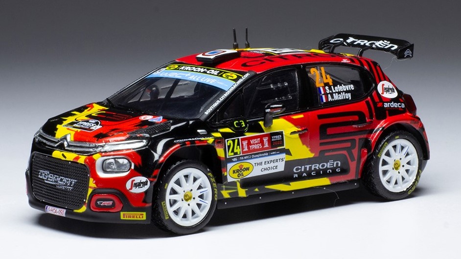 Citroen C3 Rally 2 N.24 WRC2 Rally Ypern 2022 Lefebvre/Malfoy DS Modellismo Citroen C3 Rally 2 WRC2 Rally scala 1:43