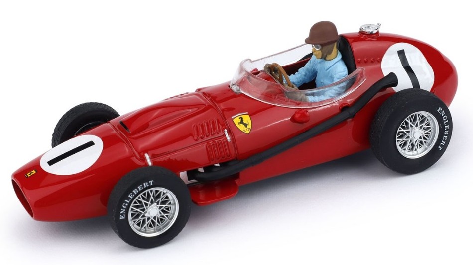 Ferrari 246 F1 N.1 Winner GR.Britain GP 1958 Peter Collins W/Pilote 1:43 DS Modellismo Ferrari 246 F1 Winner GR.Britain scala 1:43