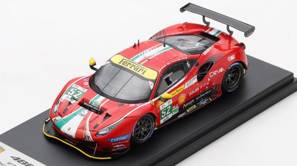 Ferrari 488 GTE EVO AF Corse N.52 3rd Lmgte 2022 Molina/Fuoco/Rigon 1:43 DS Modellismo Ferrari 488 Gte Evo Af Corse 3rd scala 1:43