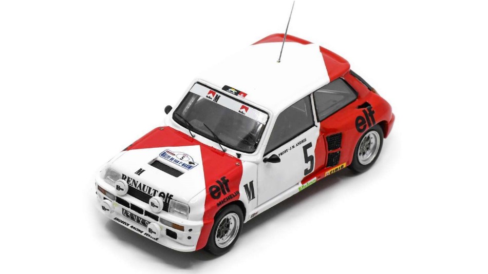 Renault 5 Turbo N.5 Rally du Var 1982 A.Prost-J-M.Andrie' DS Modellismo Renault 5 Turbo Rally du Var 1982 scala 1:43