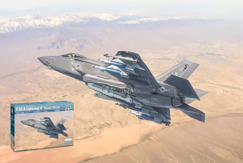 F-35A Lightning II Ctol Version (Beast Mode) Kit 1:72 DS Modellismo F-35A Lightning II Ctol Kit scala 1:72