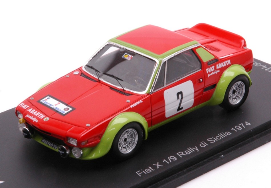 Fiat X 1/9 N.2 Rally di Sicilia 1974 G.Pianta-B.Scabini DS Modellismo Fiat X Rally di Sicilia 1974 scala 1/9